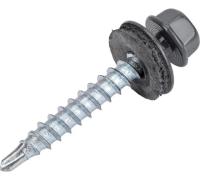 Саморез кровельный 4,8х29 RAL7024 1уп 250шт