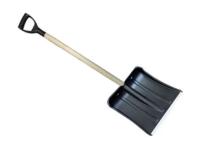 Лопата дIснега 410х360мм с дерев.черенком и V-обр.ручкой Gigant