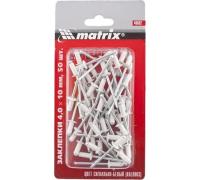 Заклепки 4,0х10 PAL 9003 (сигнально-белый) 50шт Matrix