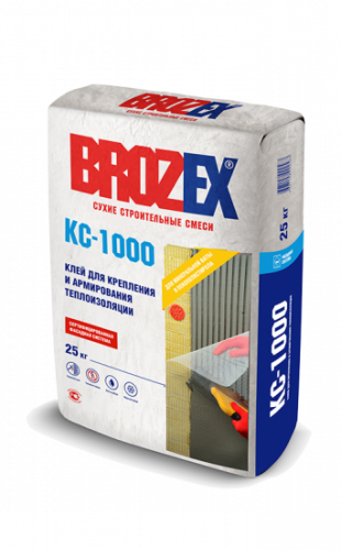 Смесь для приклеивания и армирования теплоизоляции BROZEX-FS КС-1000 1/25кг