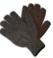 Перчатки ШЕРСТЬ двойной вязки с ПВХ серые Praktische Home