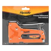 Степлер мебельный пластиковый со скобами 100шт, тип скобы 53, 4-8мм Sparta