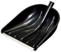 Лопата д.снега пластмассовая 410х460 с планкой без черенка d-32 КУПЕЦ