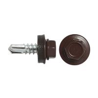 Саморез кровельный 5,5х19 RAL8017 250шт