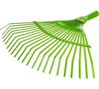 Грабли веерные стальные, 425 мм, 22 плоских зуба, эмалированные, без черенка Palisad