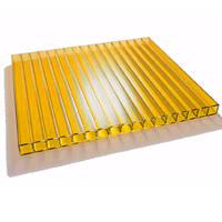 Поликарбонат сотовый желтый  4мм Sotalux 2,1*6,0м 1/12,6м2  0.48