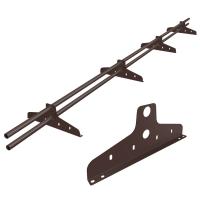 Снегозадержатель трубчатый NL 3м д-25мм 4 опоры RAL 8017 шоколад