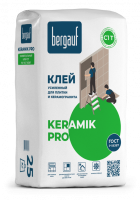 Клей для плитки и керамогранита BERGAUF KERAMIK PRO С1, 25кг (56шт/пал)						