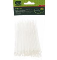 Хомуты пластиковые 100х2,5мм белые 100шт Сибртех