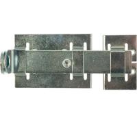 Задвижка дверная без фиксации ЗД-04, цинк, прямоугольная площадка