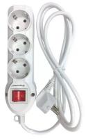Сетевой удлинитель 3 гнезда 3м с выкл. 16А з_к 3,5кВт (S-303) Спутник