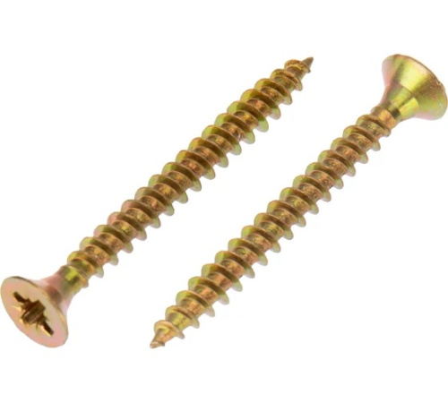 Шурупы 4,0х40 универсальные жёлтый цинк уп 200шт