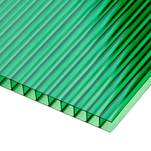 Поликарбонат сотовый ,зеленый 4мм Sotalux 2,1*6,0м 1/12,6м2  0.48