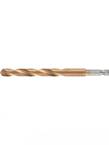 Сверло по металлу 6,0мм HSS нитридтитановое покрытие, шестигранный хвостик Matrix