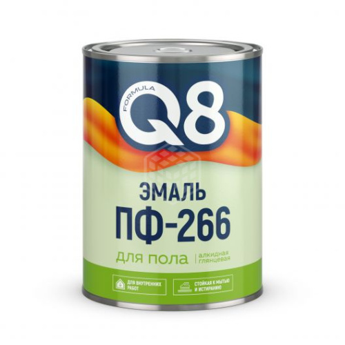 Эмаль ПФ-266 FORMULA Q8 желто-коричневая 1,9кг