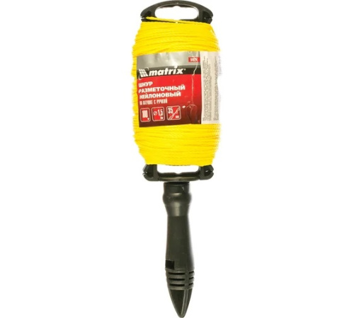 Шнур нейлоновый разметочный на катушке с ручкой D-1,5 мм 100м Matrix