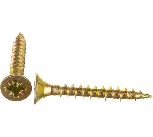 Шурупы 4,0х30 универсальные жёлтый цинк уп 200шт