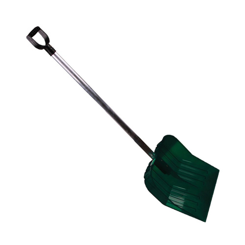 Лопата д снега из поликарбоната 430х420мм с алюминиевым черенком