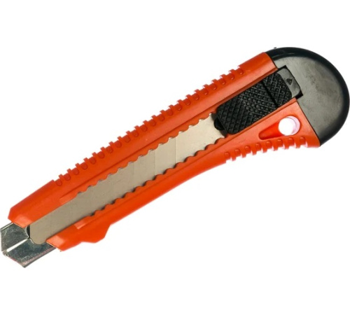 Нож, 18 мм, выдвижное лезвие, металлическая направляющая Sparta