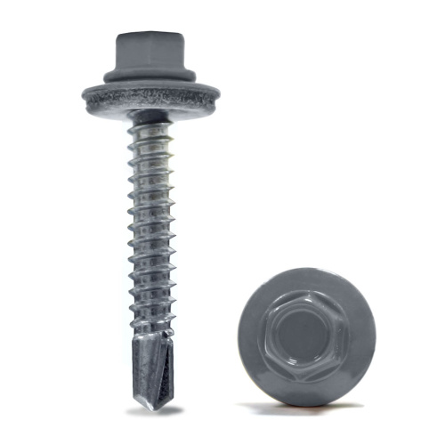 Саморез кровельный 4,8х35  RAL7024  1уп 250шт