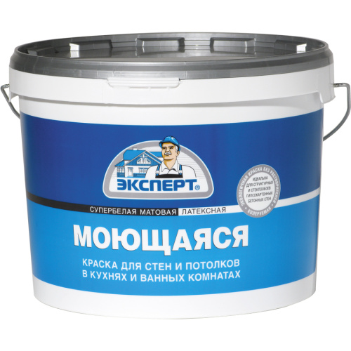 Краска ВД Эксперт моющаяся с.б -20градусов 14кг
