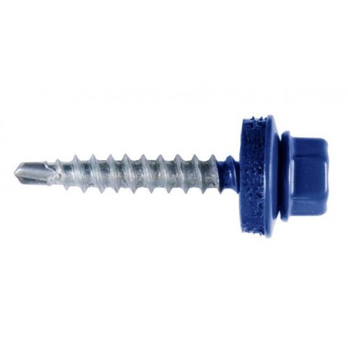 Саморез 4,8х35 ярко-синий RAL5005 1уп 50шт арт.204736