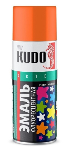 Эмаль KUDO-1205 флуоресцентная оранжево-желтая 0,52 л